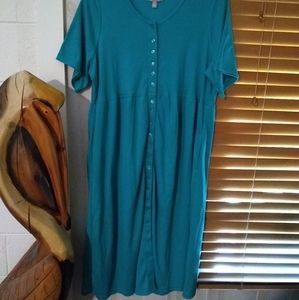 NEW. Size PM 14/16 Woman Within Knit Short Sleeve Dress